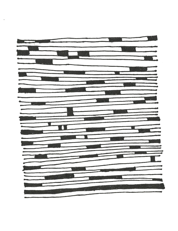 Linear study of a traditional jhyalai (window) screen