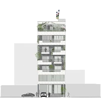 024 bhrikuti tara — building elevation render